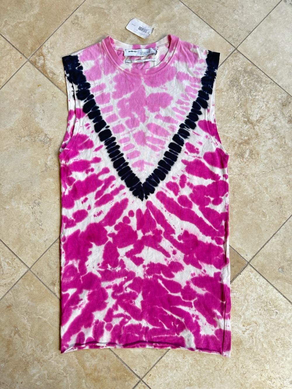 IRO Pink Ombre Tie-Dye Crewneck Tank